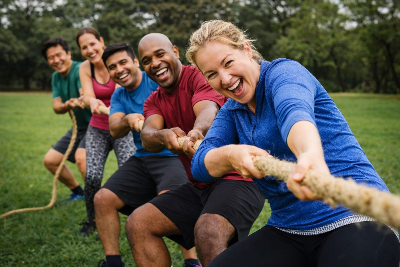 Western Cape Tug-of-War team pulling together Western Cape community Tug-of-War team pulling together outdoors